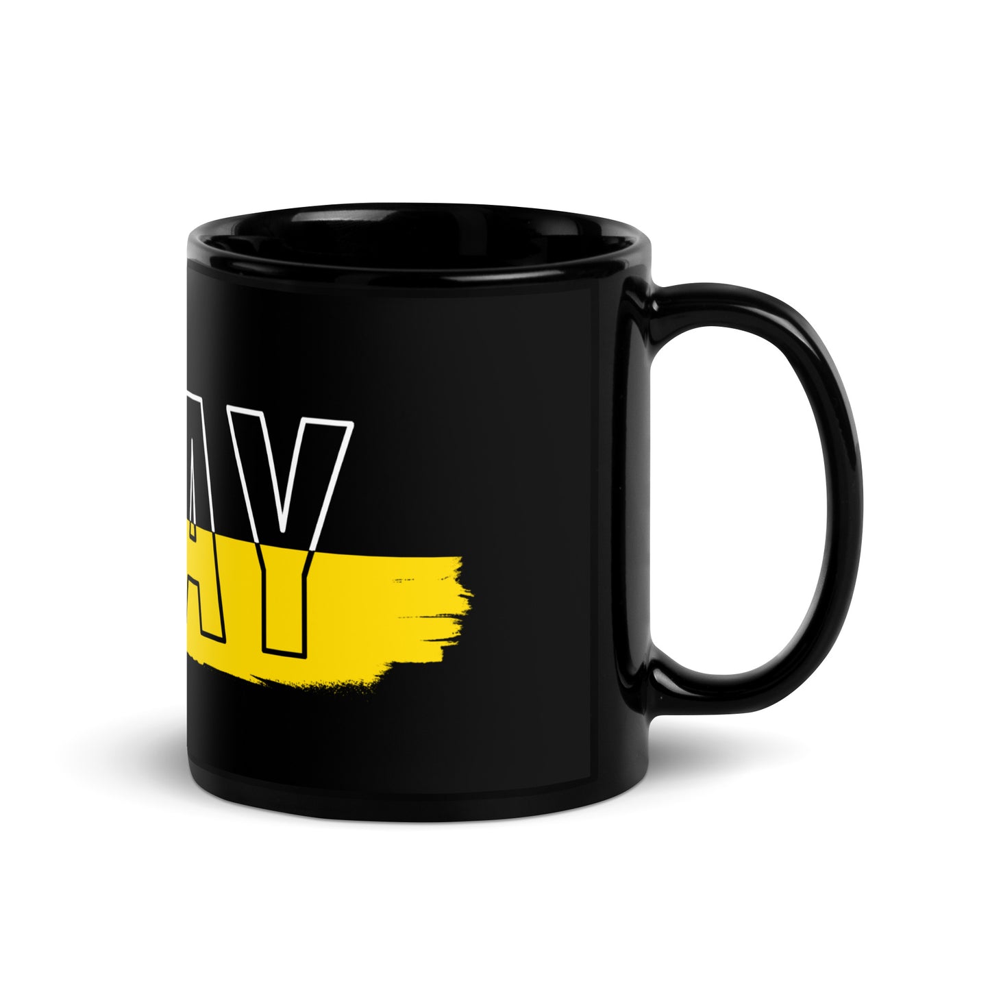 GRAY - Black Mug