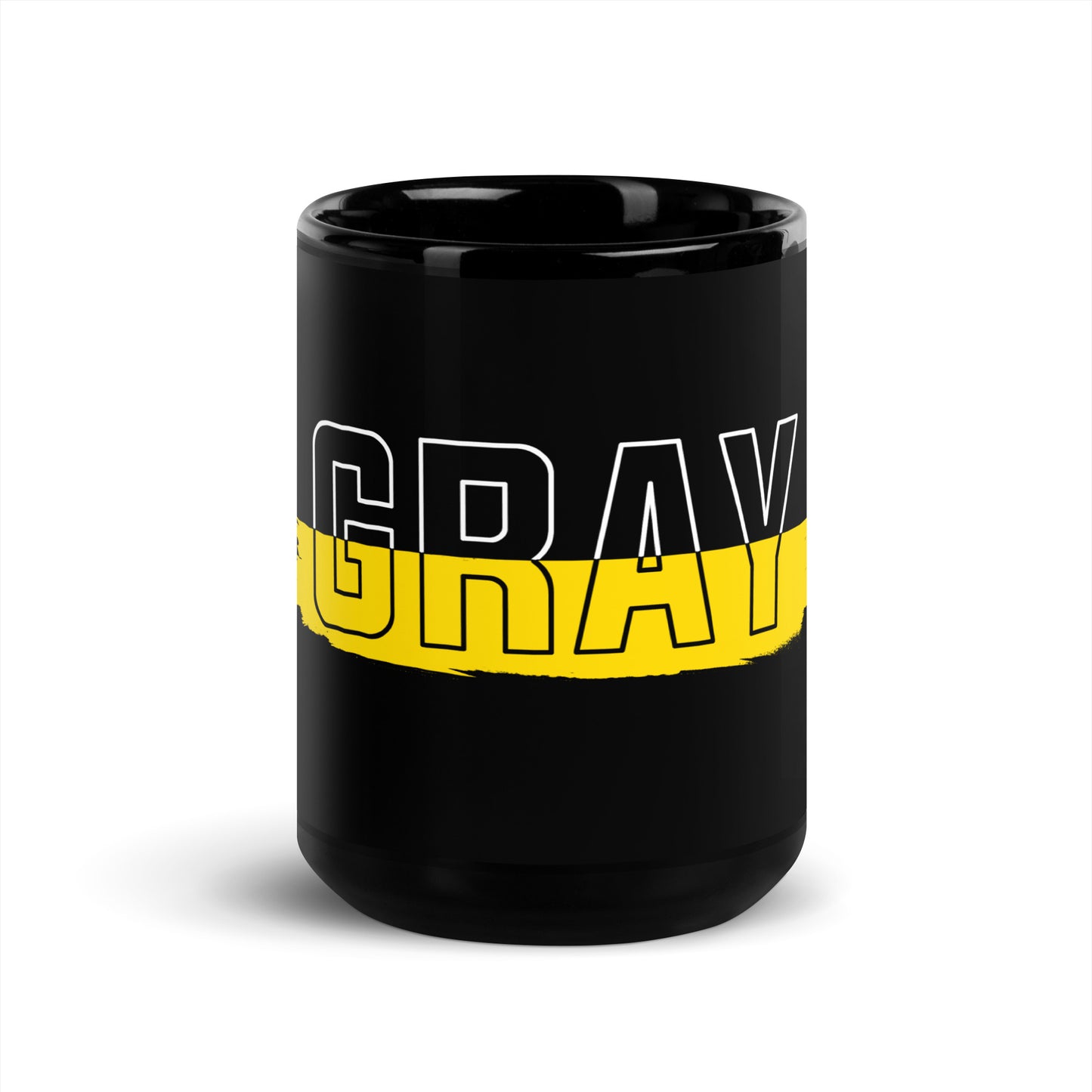 GRAY - Black Mug